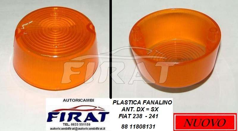 PLASTICA FANALINO FIAT 238 - 241 ANT. ARANCIO